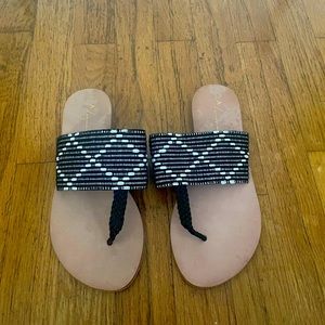 Anthropologie flat woven sandals Made in India NWOT